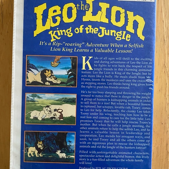 Leo The Lion: King Of The Jungle- (VHS, 1994) - Picture 2 of 2